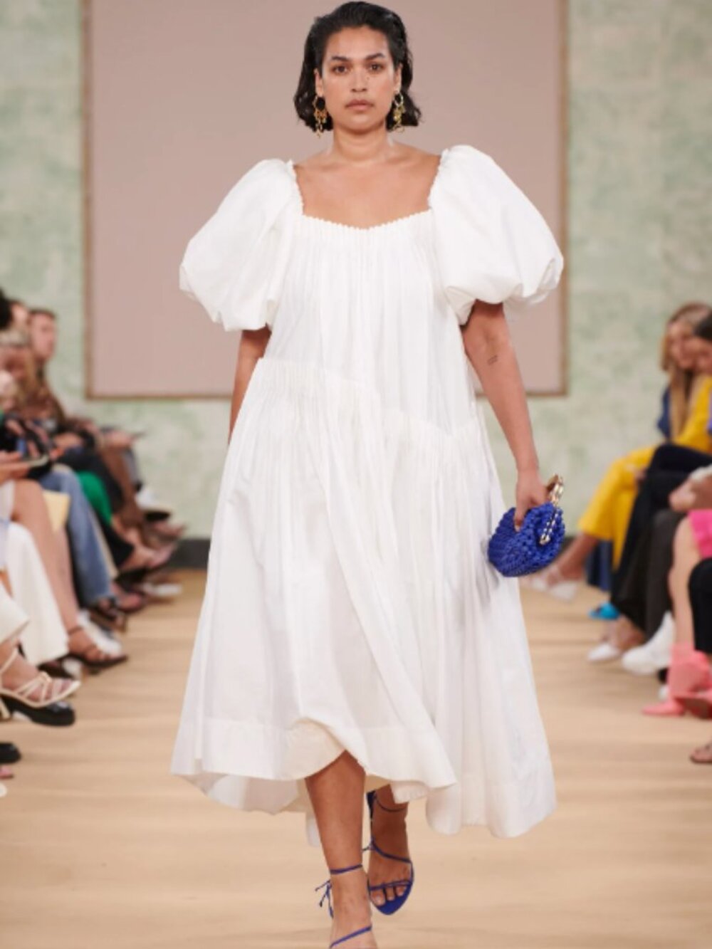 Aje Severine Smock Midi Dress